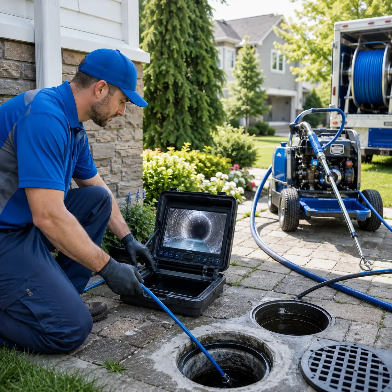 Outdoor drain cleaning professionals serving Davidsville, PA